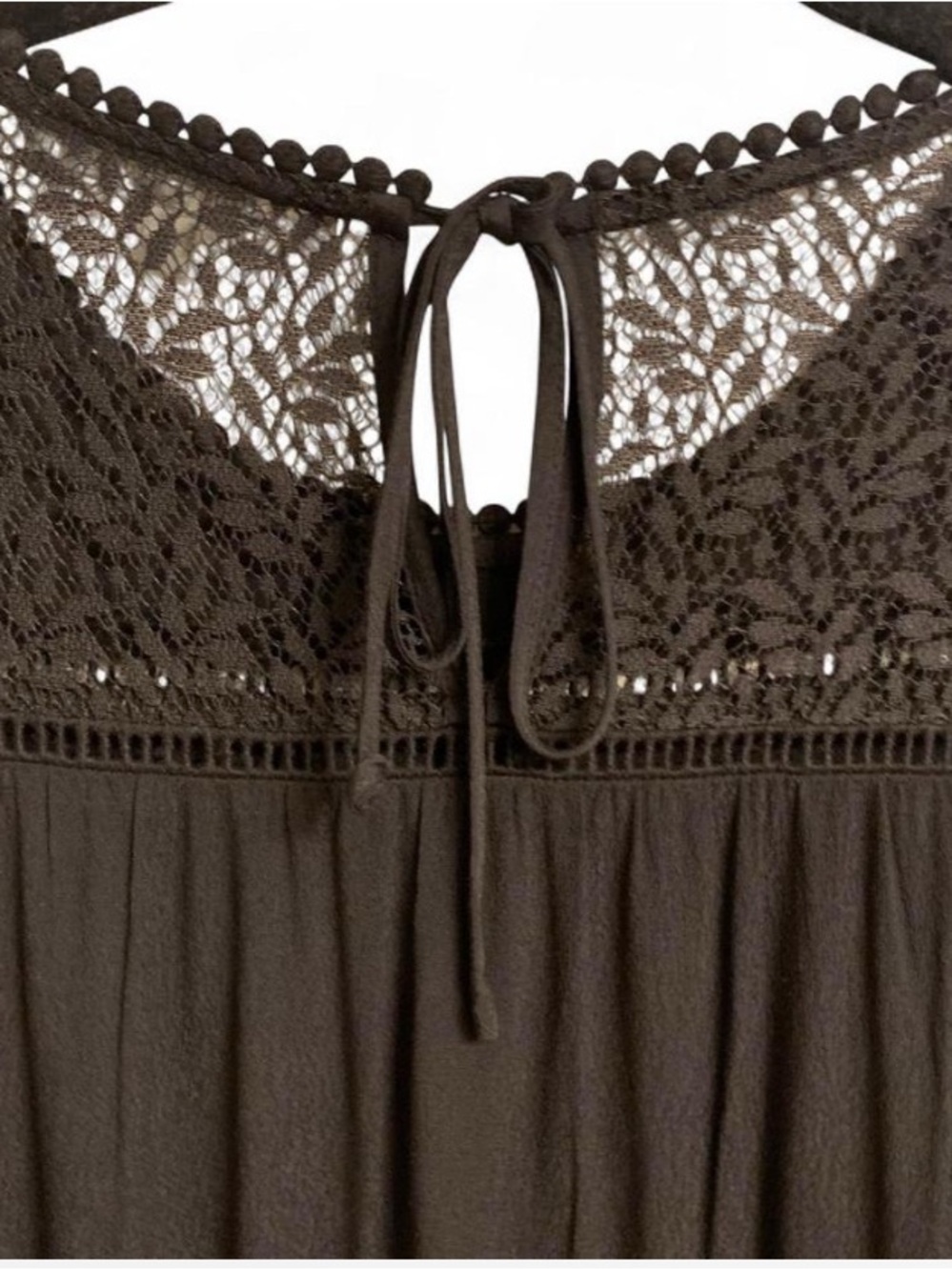 Daniel Rainn Black Lace Pintuck Blouse - Picture 4 of 7